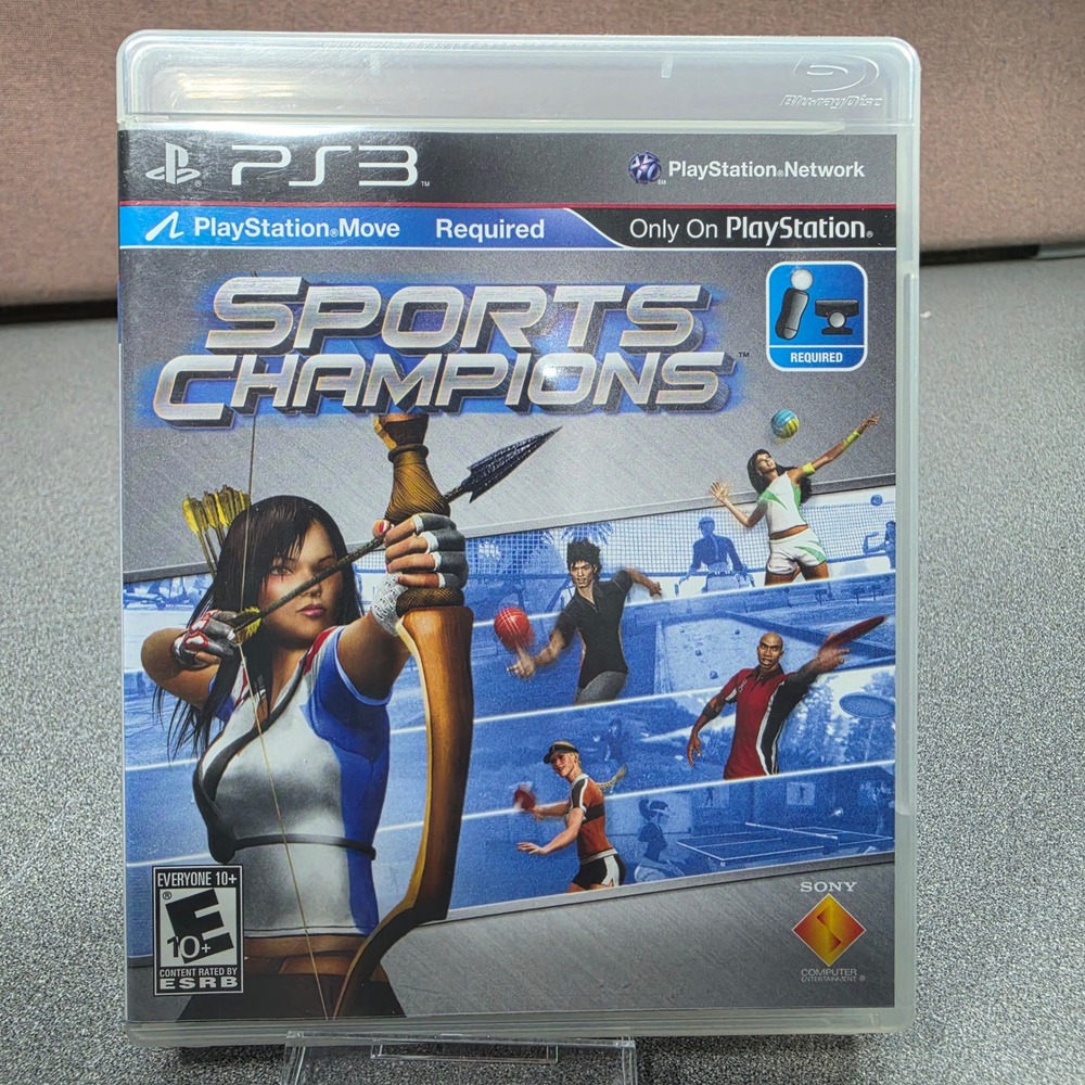 Sony Sports Champions Video Game PS3 One Size Blue Excellent Move Required